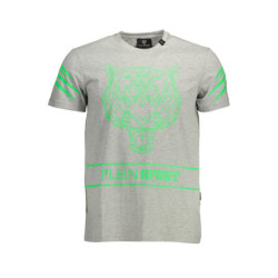 T-SHIRT PLEIN SPORT MANCHES COURTES HOMME GRIS