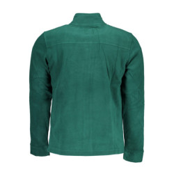 GIAN MARCO VENTURI MEN'S ZIP-UP SWEATSHIRT GREEN