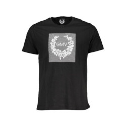 GIAN MARCO VENTURI MEN'S SHORT SLEEVE T-SHIRT BLACK