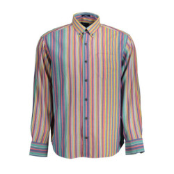 CHEMISE À MANCHES LONGUES GANT HOMME BLEU