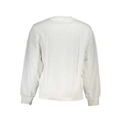 Sweat-shirt zippé homme Calvin Klein blanc