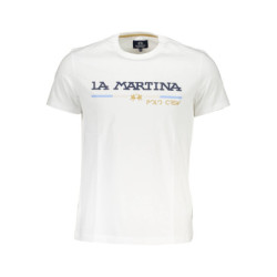 T-SHIRT À MANCHES COURTES POUR HOMME LA MARTINA BLANC