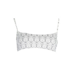 KARL LAGERFELD BEACHWEAR SWIMSUIT TOP WOMEN WHITE