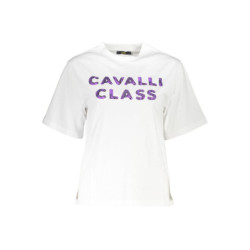 CAVALLI CLASS SHORT SLEEVE T-SHIRT WOMEN WHITE
