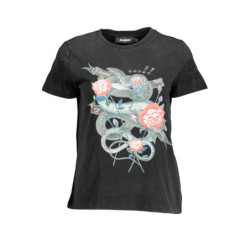 T-SHIRT À MANCHES COURTES DESIGUAL FEMME NOIR