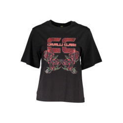 T-SHIRT À MANCHES COURTES CAVALLI CLASS FEMME NOIR