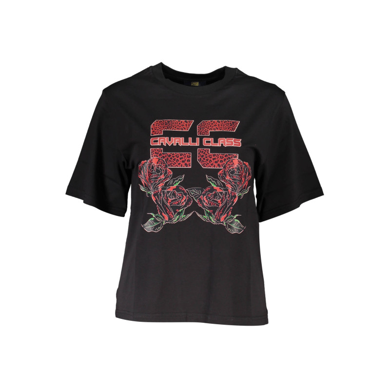 CAVALLI CLASS SHORT SLEEVE T-SHIRT WOMEN BLACK