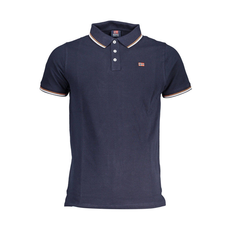 NORWAY 1963 MEN'S SHORT SLEEVE POLO BLUE