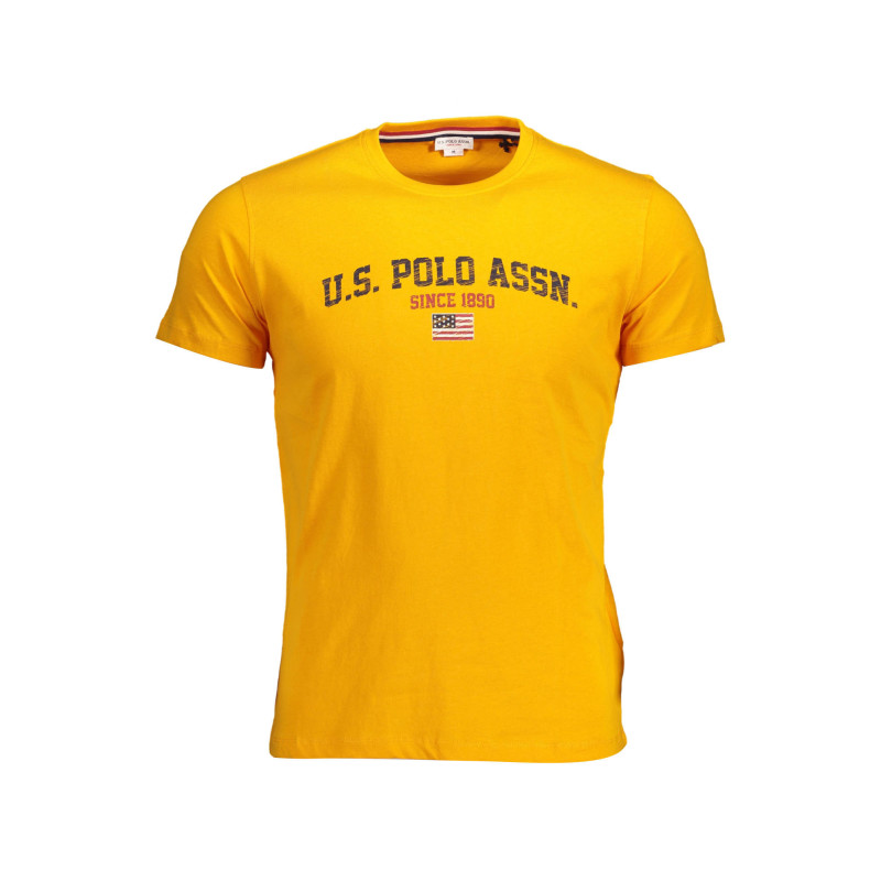 US POLO T-SHIRT SHORT SLEEVES MEN ORANGE