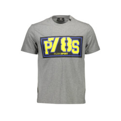 T-SHIRT PLEIN SPORT MANCHES COURTES HOMME GRIS
