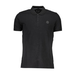 Polo à manches courtes pour homme Gian Marco Venturi, noir
