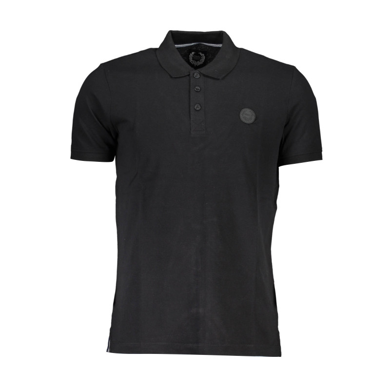 Polo à manches courtes pour homme Gian Marco Venturi, noir