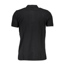 GIAN MARCO VENTURI MEN'S SHORT SLEEVE POLO BLACK