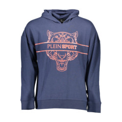 PLEIN SPORT SWEATSHIRT WITHOUT ZIP MEN BLUE