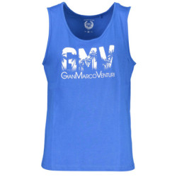 GIAN MARCO VENTURI MEN'S BLUE TANK TOP