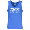 GIAN MARCO VENTURI MEN'S BLUE TANK TOP