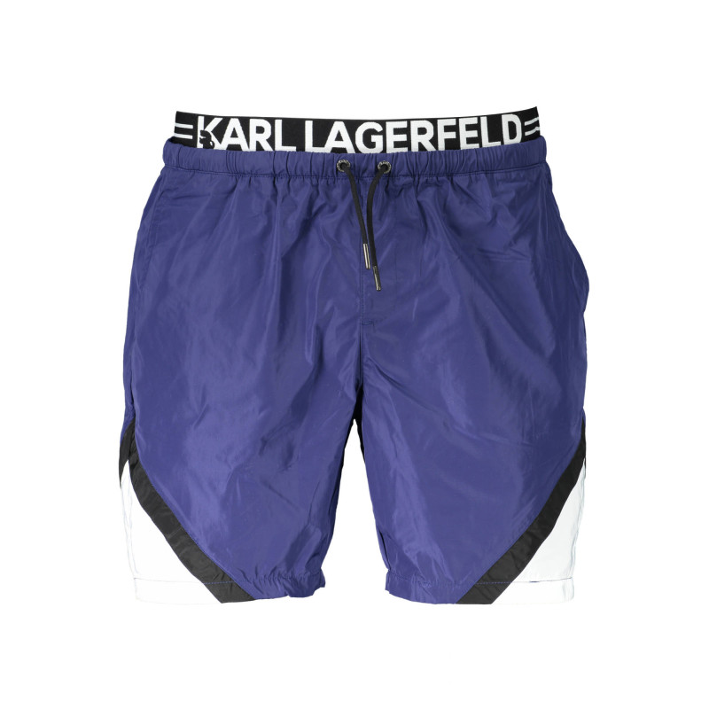 KARL LAGERFELD BEACHWEAR SWIMSUIT BOTTOM MEN BLUE