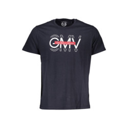 T-SHIRT MANCHES COURTES GIAN MARCO VENTURI BLEU POUR HOMME