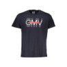 T-SHIRT MANCHES COURTES GIAN MARCO VENTURI BLEU POUR HOMME