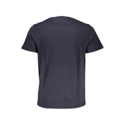 T-SHIRT MANCHES COURTES GIAN MARCO VENTURI BLEU POUR HOMME
