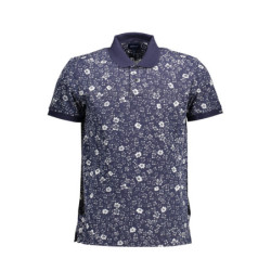 Polo Gant à manches courtes pour homme bleu