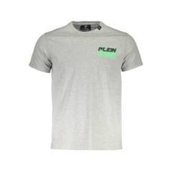 T-SHIRT PLEIN SPORT MANCHES COURTES HOMME GRIS