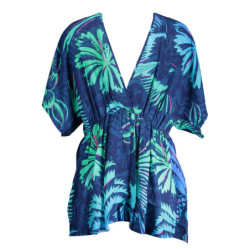 ROBE COURTE DESIGUAL FEMME BLEU