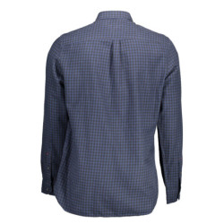 US POLO SHIRT LONG SLEEVE MEN BLUE