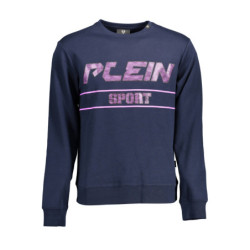 PLEIN SPORT SWEATSHIRT WITHOUT ZIP MEN BLUE