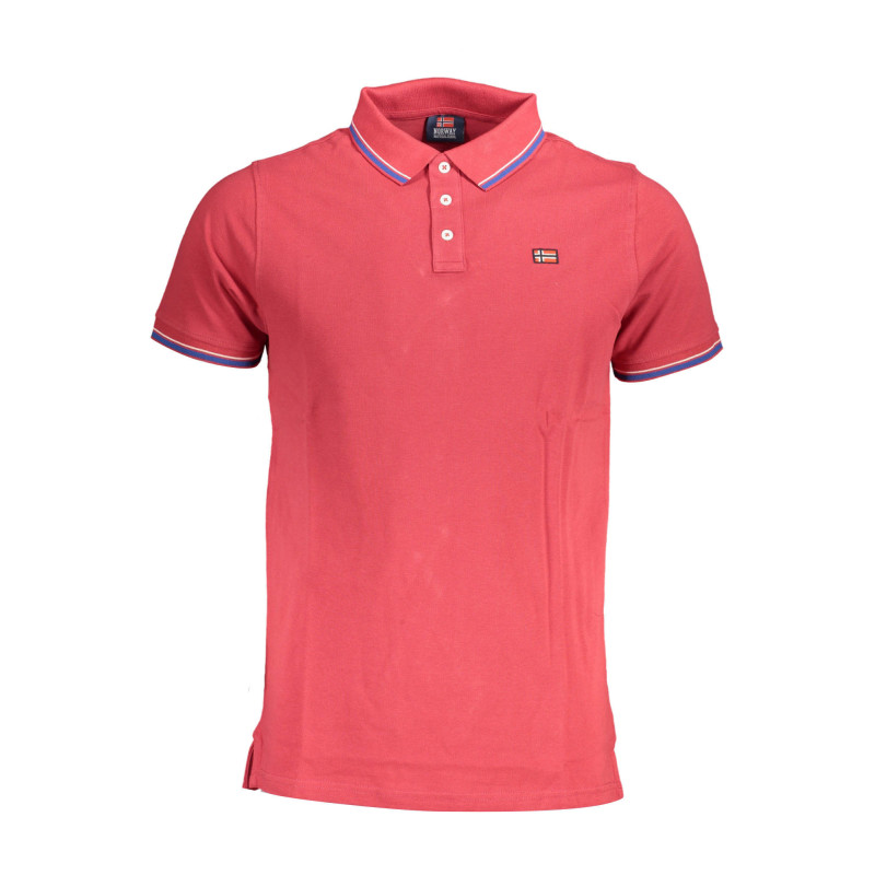 NORWAY 1963 MEN'S SHORT SLEEVE POLO SHIRT RED