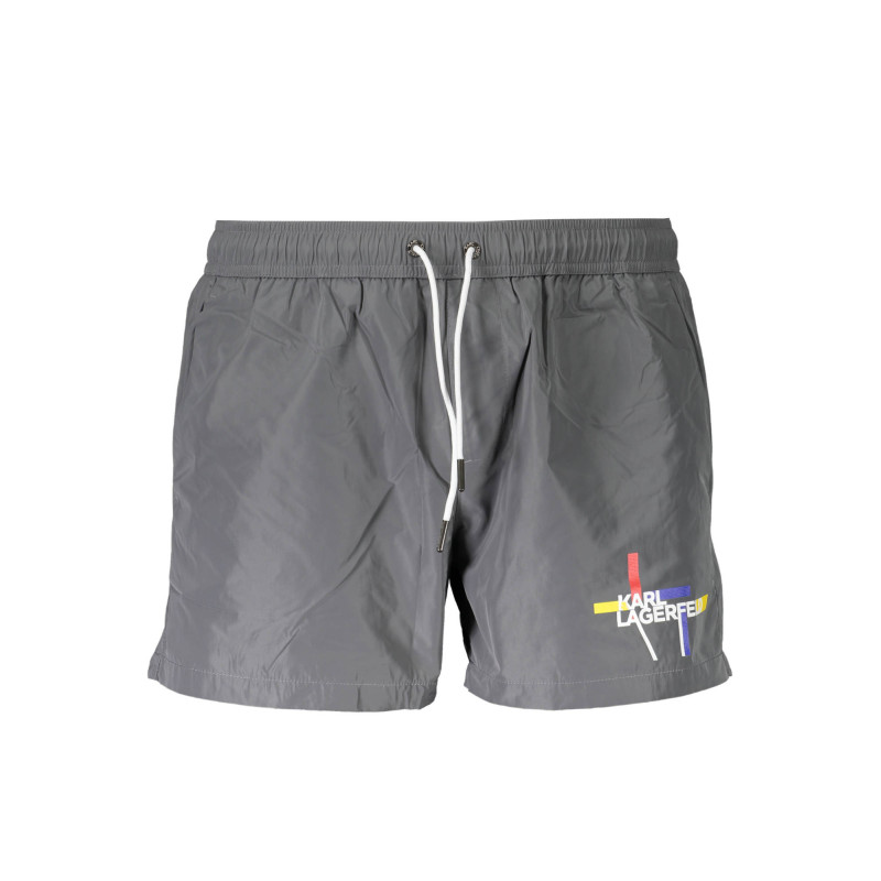 KARL LAGERFELD BEACHWEAR SWIMSUIT BOTTOM MEN GREY