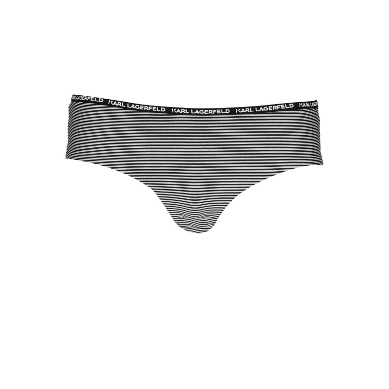 KARL LAGERFELD BEACHWEAR BAS DE MAILLOT DE BAIN FEMME NOIR