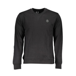 SWEAT-SHIRT NOIR SANS FERMETURE ÉCLAIR POUR HOMME GIAN MARCO VENTURI