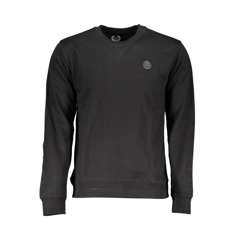 SWEAT-SHIRT NOIR SANS FERMETURE ÉCLAIR POUR HOMME GIAN MARCO VENTURI