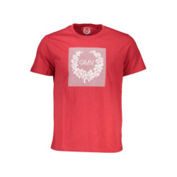 T-SHIRT À MANCHES COURTES POUR HOMME GIAN MARCO VENTURI ROUGE