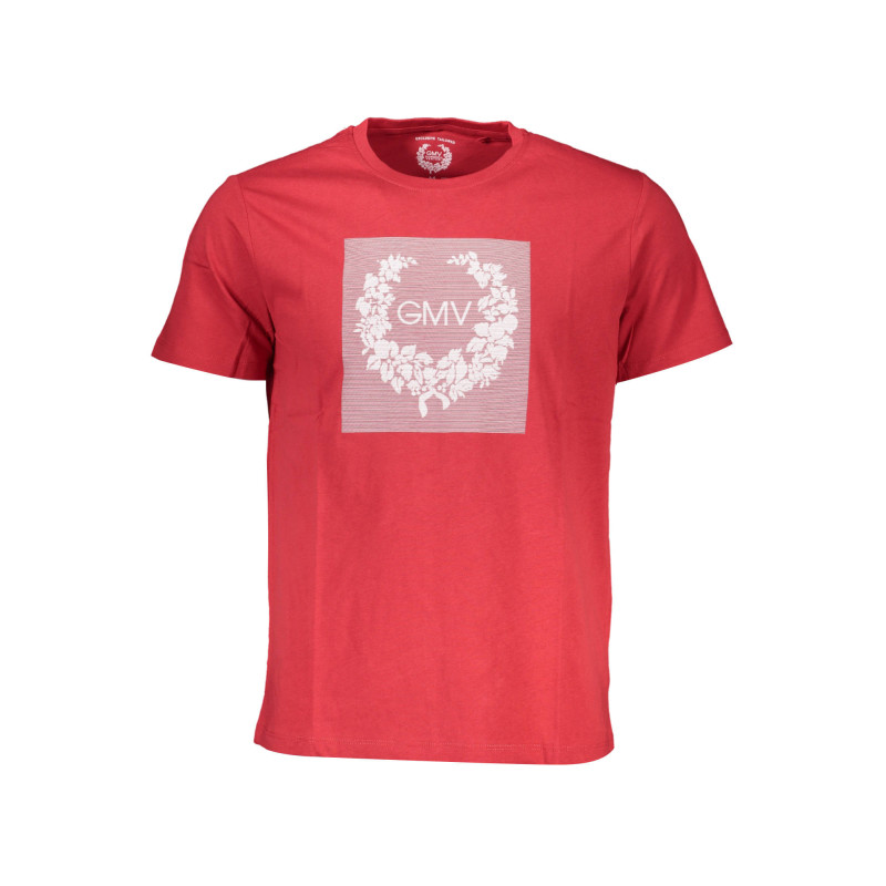 GIAN MARCO VENTURI MEN'S SHORT SLEEVE T-SHIRT RED