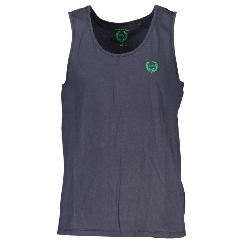GIAN MARCO VENTURI MEN'S BLUE TANK TOP
