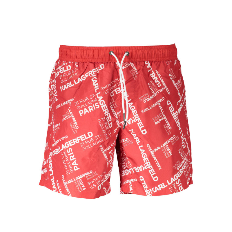 KARL LAGERFELD BEACHWEAR MAILLOT DE BAIN HOMME BAS ROUGE