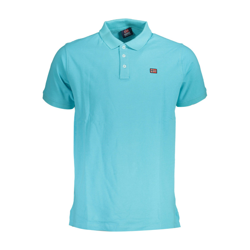 NORWAY 1963 MEN'S SHORT SLEEVE POLO SHIRT BLUE