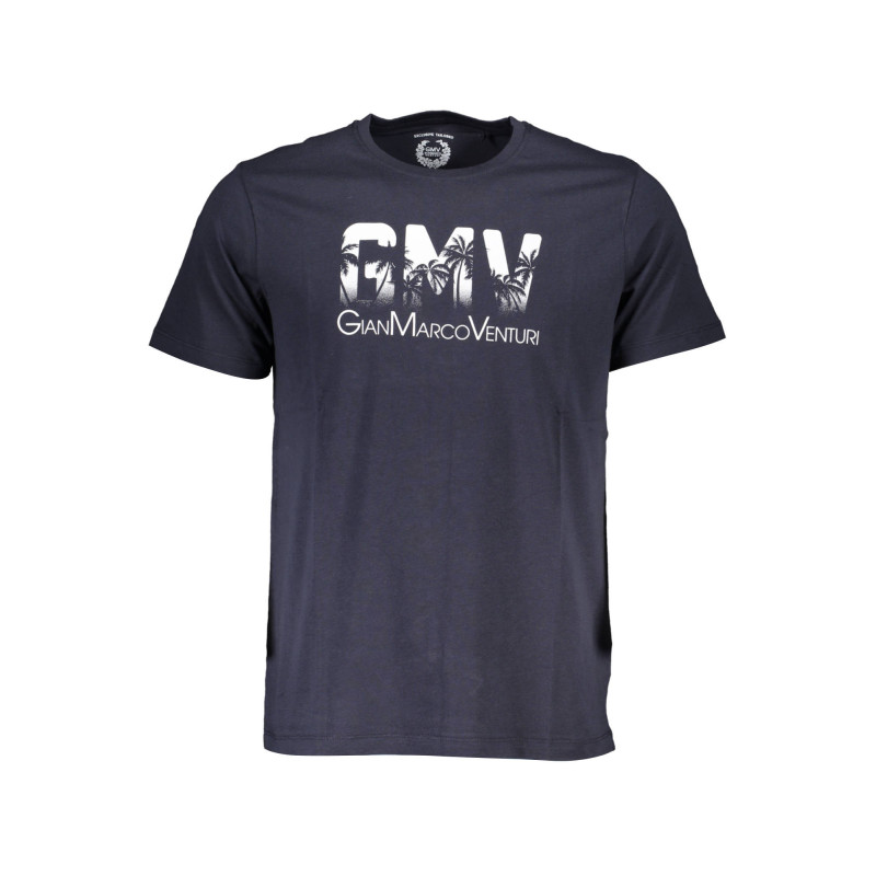 T-SHIRT MANCHES COURTES GIAN MARCO VENTURI BLEU POUR HOMME