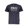 T-SHIRT MANCHES COURTES GIAN MARCO VENTURI BLEU POUR HOMME