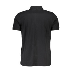 GIAN MARCO VENTURI MEN'S SHORT SLEEVE POLO BLACK