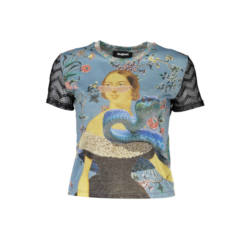 DESIGUAL SHORT SLEEVE T-SHIRT WOMEN BLUE