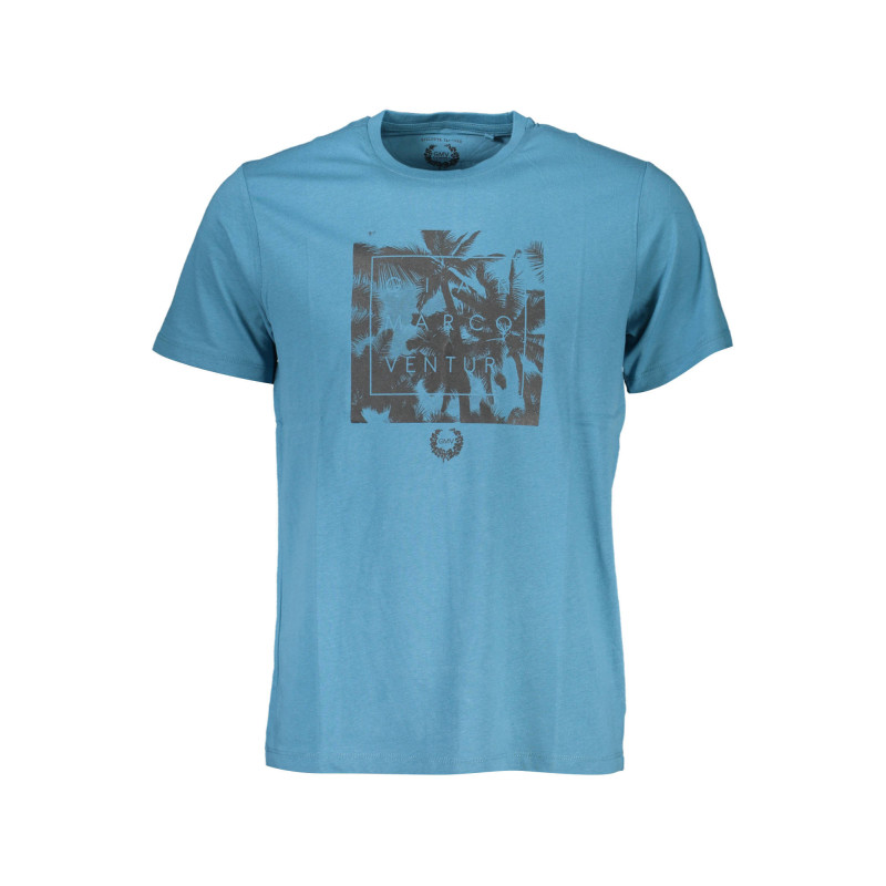 T-SHIRT MANCHES COURTES GIAN MARCO VENTURI BLEU POUR HOMME