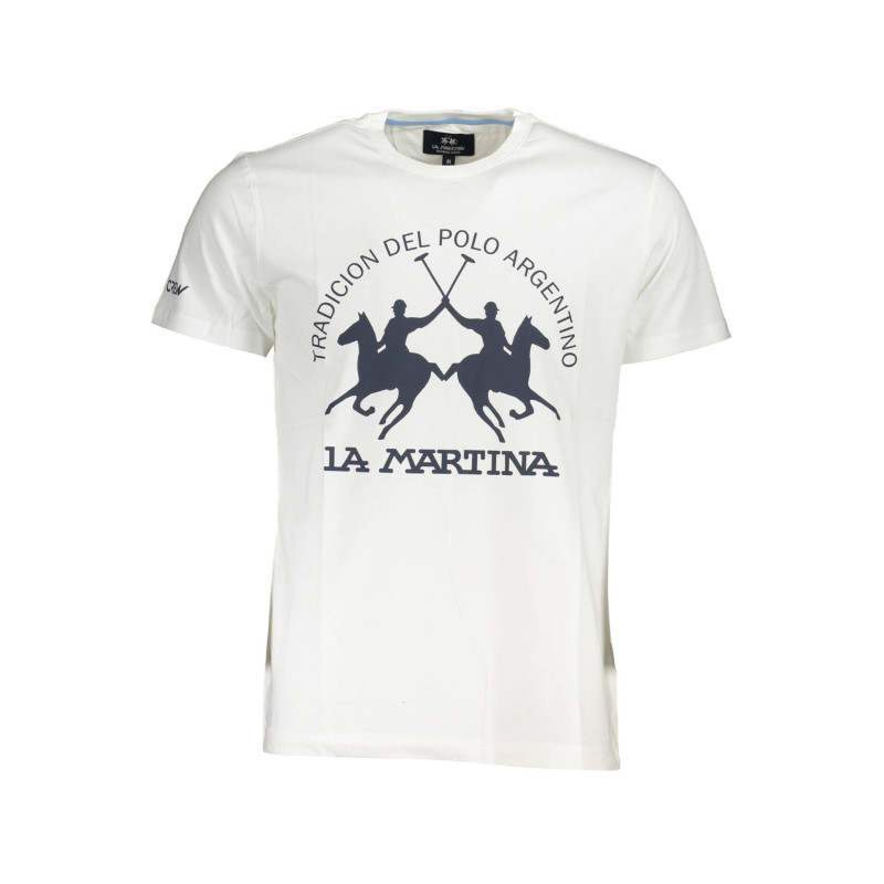 LA MARTINA MEN'S SHORT SLEEVE T-SHIRT WHITE