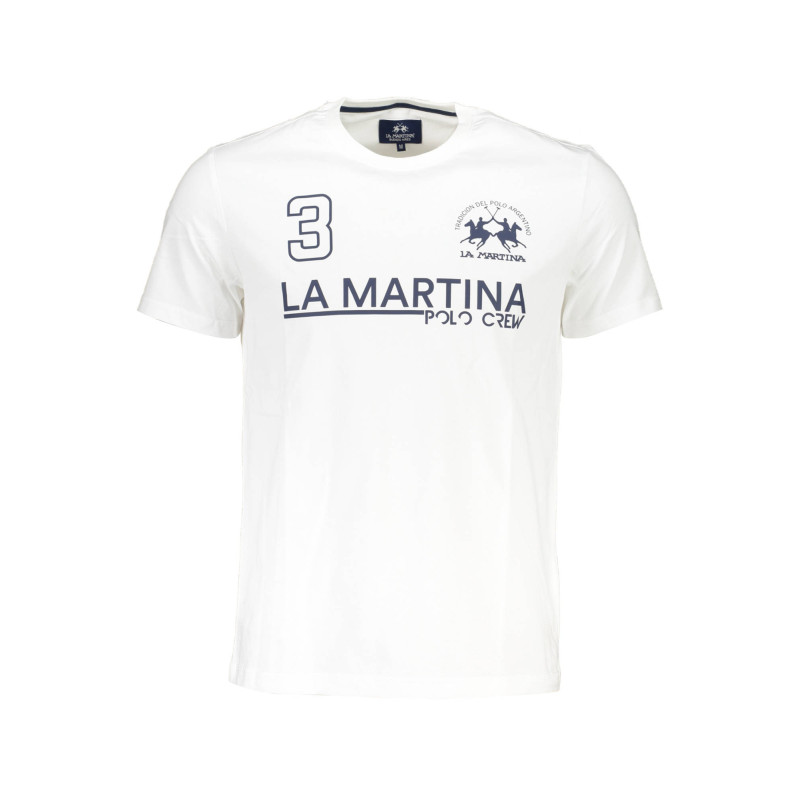T-SHIRT À MANCHES COURTES POUR HOMME LA MARTINA BLANC