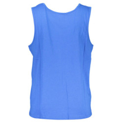 GIAN MARCO VENTURI MEN'S BLUE TANK TOP