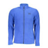 GIAN MARCO VENTURI MEN'S BLUE ZIP-UP SWEATSHIRT
