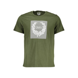 GIAN MARCO VENTURI MEN'S SHORT SLEEVE T-SHIRT GREEN