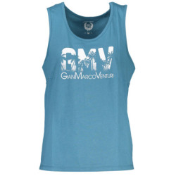 GIAN MARCO VENTURI MEN'S BLUE TANK TOP
